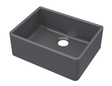 Nui Butler Sink 595x450x220 Traditional Soft Black Fireclay 220x595x450mm - JJ Building Materials