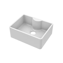 Nui Butler Sink With Central Waste And Tap Ledge 595x450x220 Traditional White Fireclay 220x595x450mm - JJ Building Materials