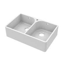 Nui Butler Sink With Flush Weir, Tap Hole And Overflow 795x500x220 Traditional White Fireclay 220x795x500mm - JJ Building Materials