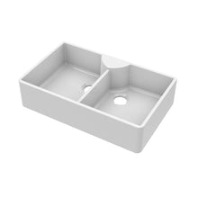 Nui Butler Sink With Stepped Weir 895x550x220 Traditional White Fireclay 220x895x550mm - JJ Building Materials