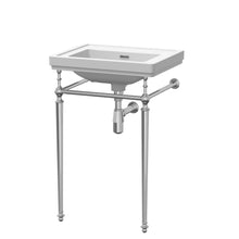 Nui Carlton 500mm 0th Basin With Traditional Stand White Vitreous China 816x531x442mm - JJ Building Materials