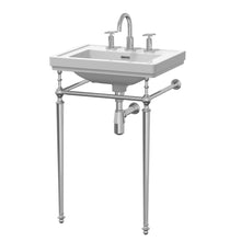 Nui Carlton 500mm 3th Basin With Traditional Stand White Vitreous China 816x531x442mm - JJ Building Materials