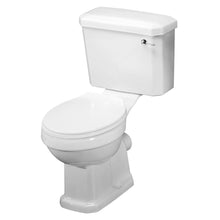Nui Carlton Close Coupled Pan Cistern & Seat Traditional White Vitreous China 820x470x690mm - JJ Building Materials