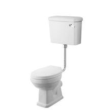 Nui Carlton Low Level Pan, Cistern & Flush Pipe Kit Traditional White Vitreous China 985x472x660mm - JJ Building Materials