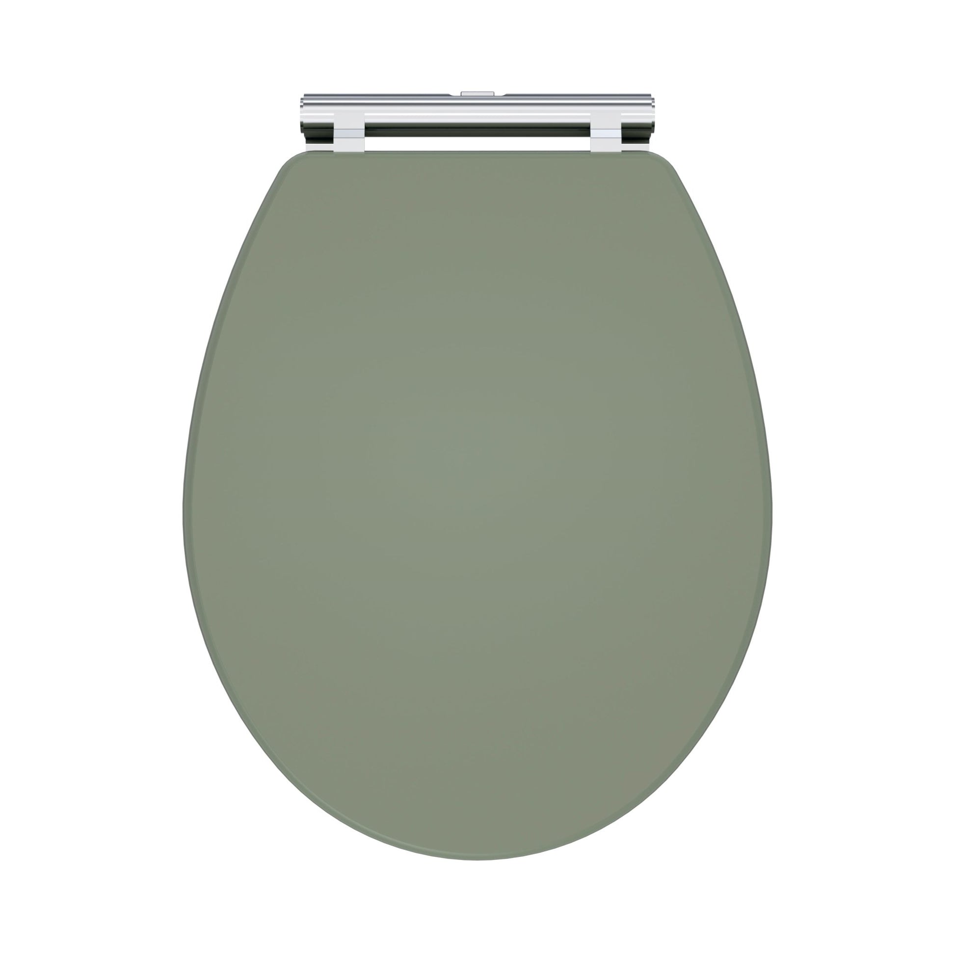 Nui Classique Soft Close Wooden Toilet Seat Traditional Satin Green MDF Vinyl,zinc Alloy 60x350x451mm - JJ Building Materials