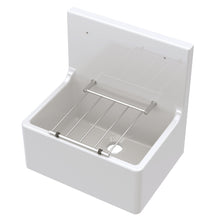 Nui Cleaner Sink 515x535x393 Traditional White Fireclay 382x515x393mm - JJ Building Materials