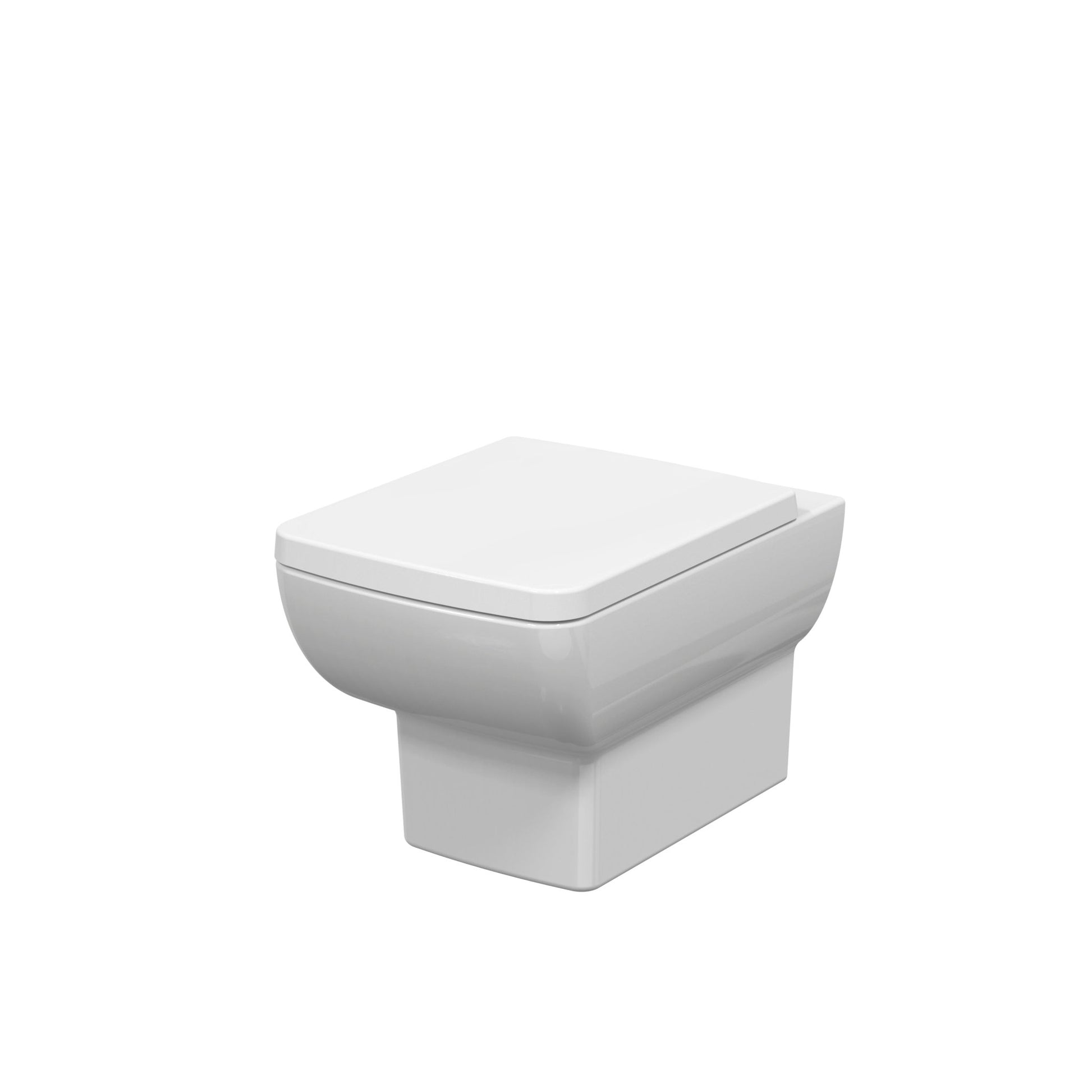Nui Cleo Wall Hung Pan Contemporary White Vitreous China 325x358x520mm - JJ Building Materials
