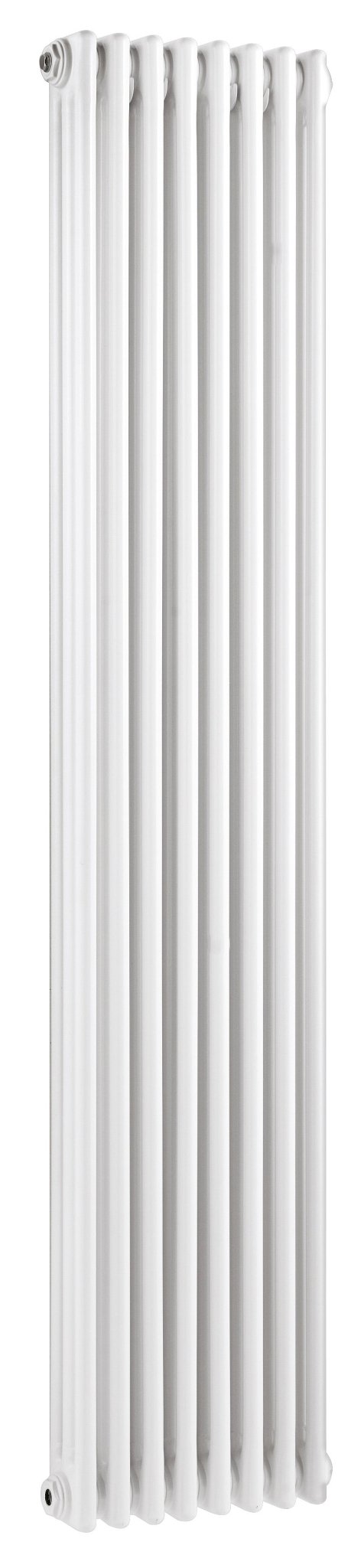 Nui Colosseum Triple Column Traditional Radiator Contemporary White Steel 1800x376x100mm - JJ Building Materials