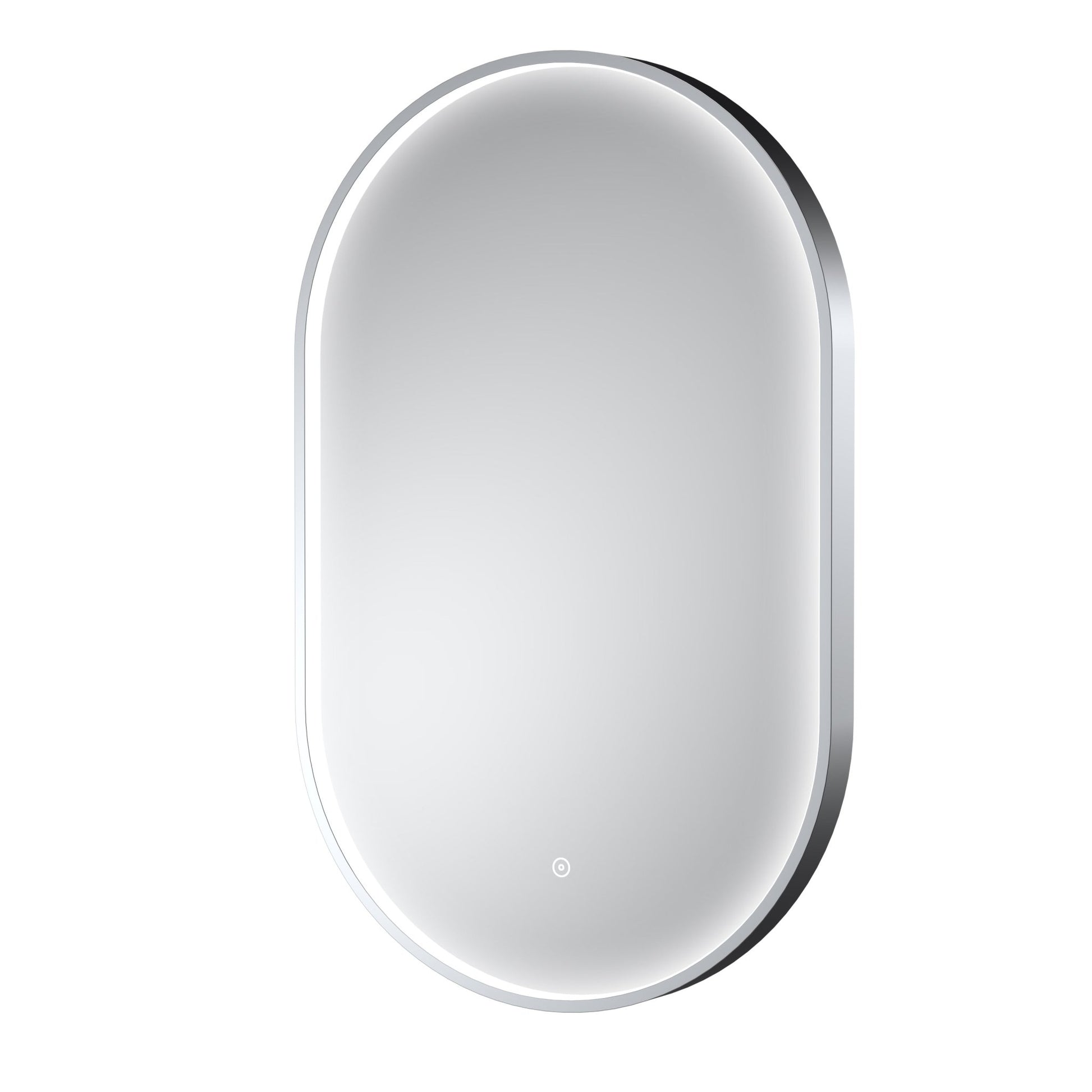 Nui Columba Polished Chrome Frame Led Mirror - 800 X 500mm Contemporary Aluminium 800x500x47mm - JJ Building Materials