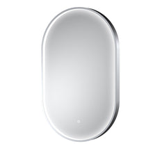 Nui Columba Polished Chrome Frame Led Mirror - 800 X 500mm Contemporary Aluminium 800x500x47mm - JJ Building Materials