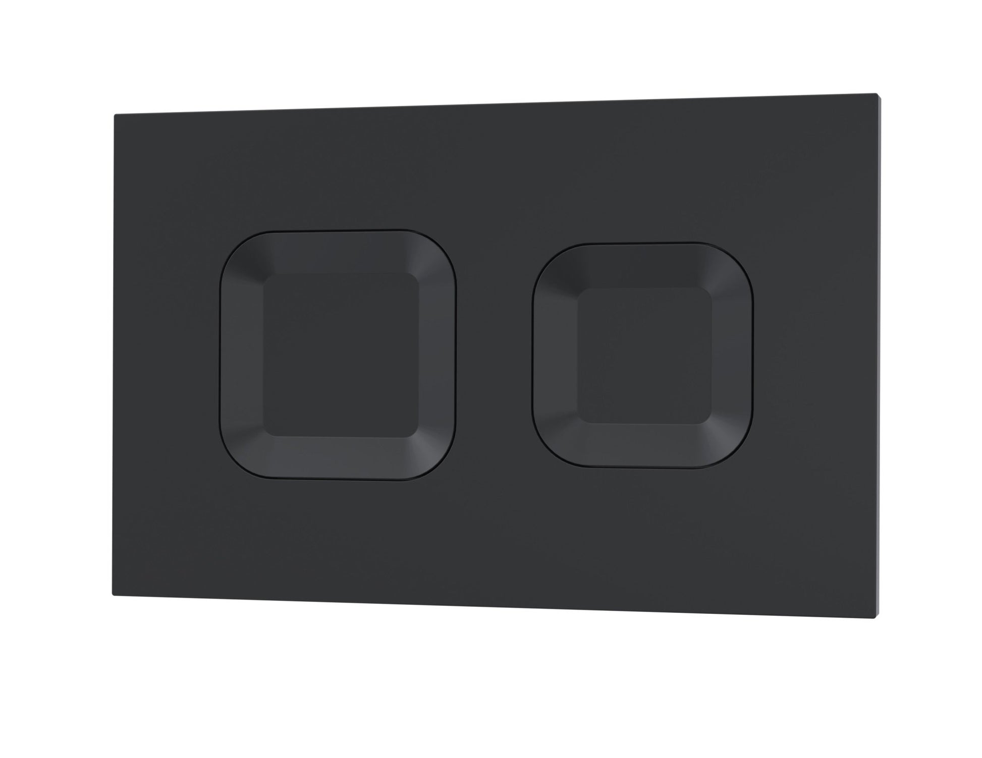 Nui Concealed Cisterns And Frames Square Dual Flush Push Button Black Contemporary Stainless Steel 170x267x11mm - JJ Building Materials