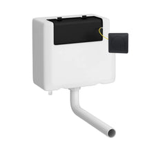 Nui Concealed Cisterns And Frames Universal Access Cistern & Black Square Flush Plate Contemporary Matt Black Polyethylene 296x340x142mm - XTY8M02B - JJ Building Materials