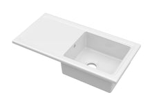 Nui Counter Top Sink Single Bowl 1010x525 Traditional White Fireclay 235x1010x525mm - CT11TF1010 - JJ Building Materials