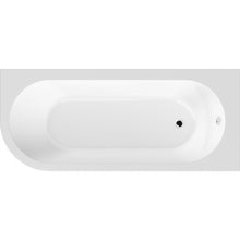 Nui Crescent Rh Btw Corner Bath Contemporary White Acrylic - JJ Building Materials