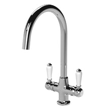 Nui Cruciform Sink Mixer Traditional Chrome Brass 375x160x220mm - JJ Building Materials