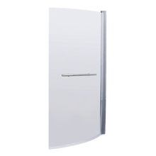 Nui Curved B - bath Screen With Rail Contemporary Chrome Aluminium 1433x858x185mm - JJ Building Materials