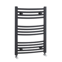 Nui Curved Ladder Rail Contemporary Anthracite Steel 700x500x44mm - JJ Building Materials