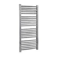 Nui Curved Ladder Rail Contemporary Chrome Steel 1100x500x56mm - JJ Building Materials