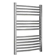 Nui Curved Ladder Rail Contemporary Chrome Steel 700x500x44mm - JJ Building Materials