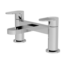 Nui Cyprus Deck Mounted Bath Filler Contemporary Chrome Brass 116x230x142mm - JJ Building Materials