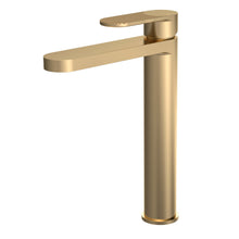 Nui Cyprus High Rise Mono Basin Mixer Contemporary Brushed Brass Brass 290x52x190mm - JJ Building Materials