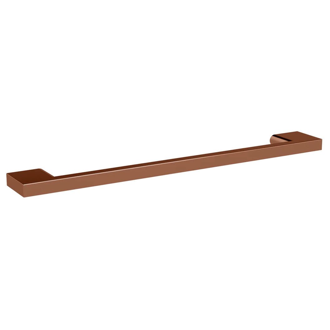 Nui D Handle 192mm Centres Contemporary Brushed Bronze Brass 223x8x28mm - JJ Building Materials