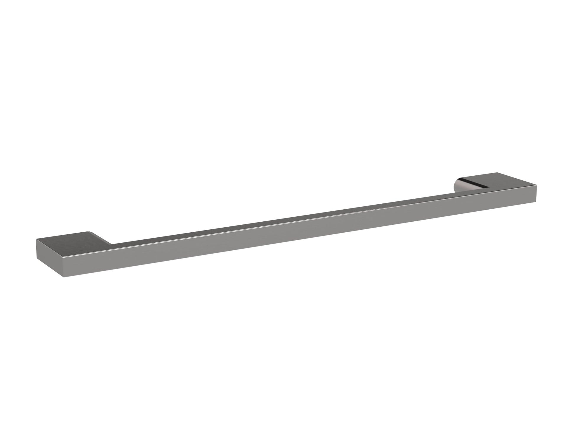 Nui D Handle 192mm Contemporary Brushed Pewter Brass 223x8x28mm - JJ Building Materials