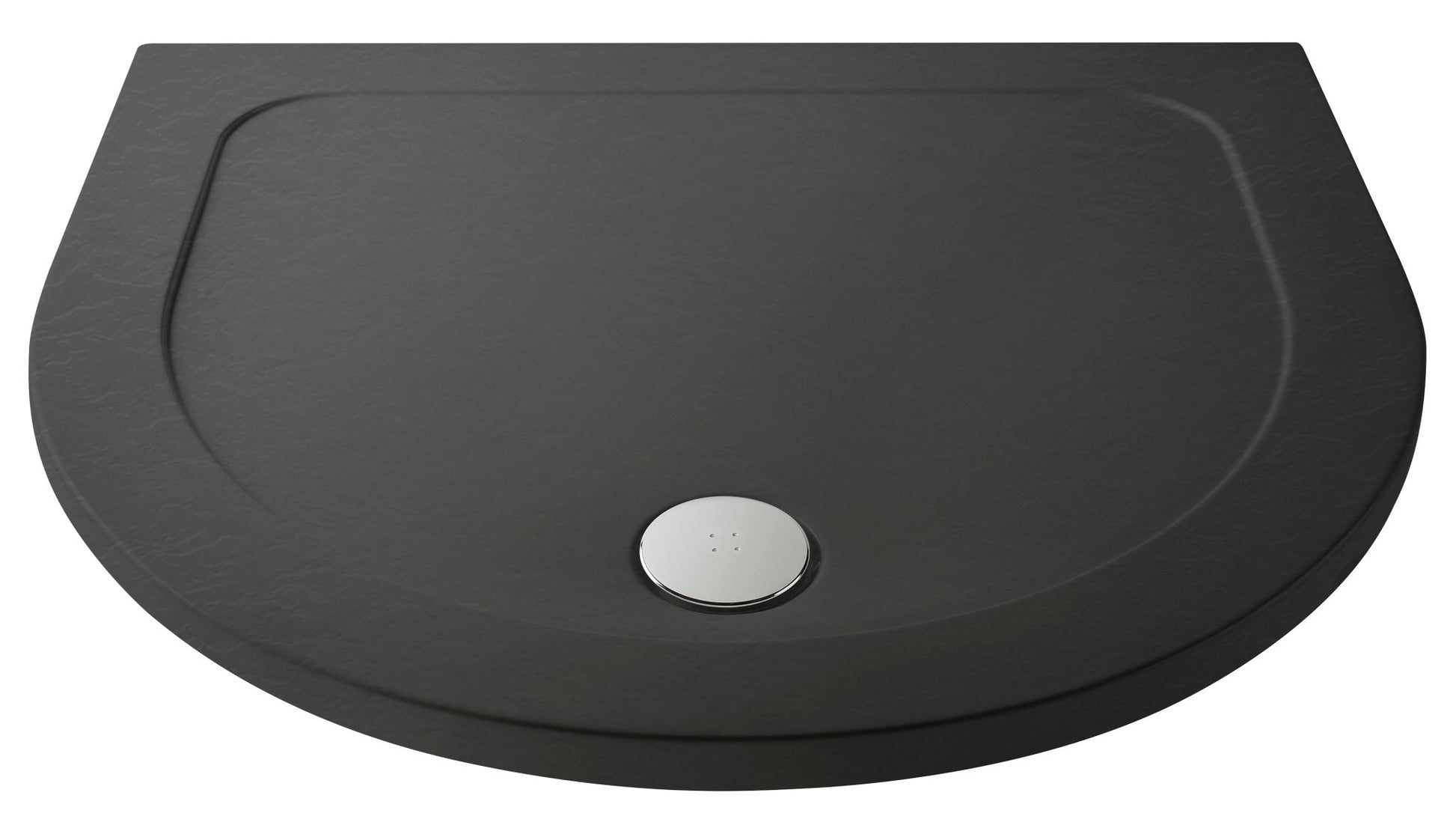 Nui D Shape Trays D Shaped Shower Tray Contemporary Grey Slate Acrylic Capped ABS Caco3 And Pu - JJ Building Materials