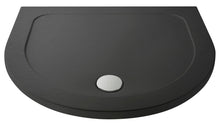 Nui D Shape Trays D Shaped Shower Tray Contemporary Grey Slate Acrylic Capped ABS Caco3 And Pu - JJ Building Materials