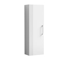 Nui Deco 400mm Tall Unit Contemporary Satin White MFC Painted Gloss 1200x400x253mm - JJ Building Materials