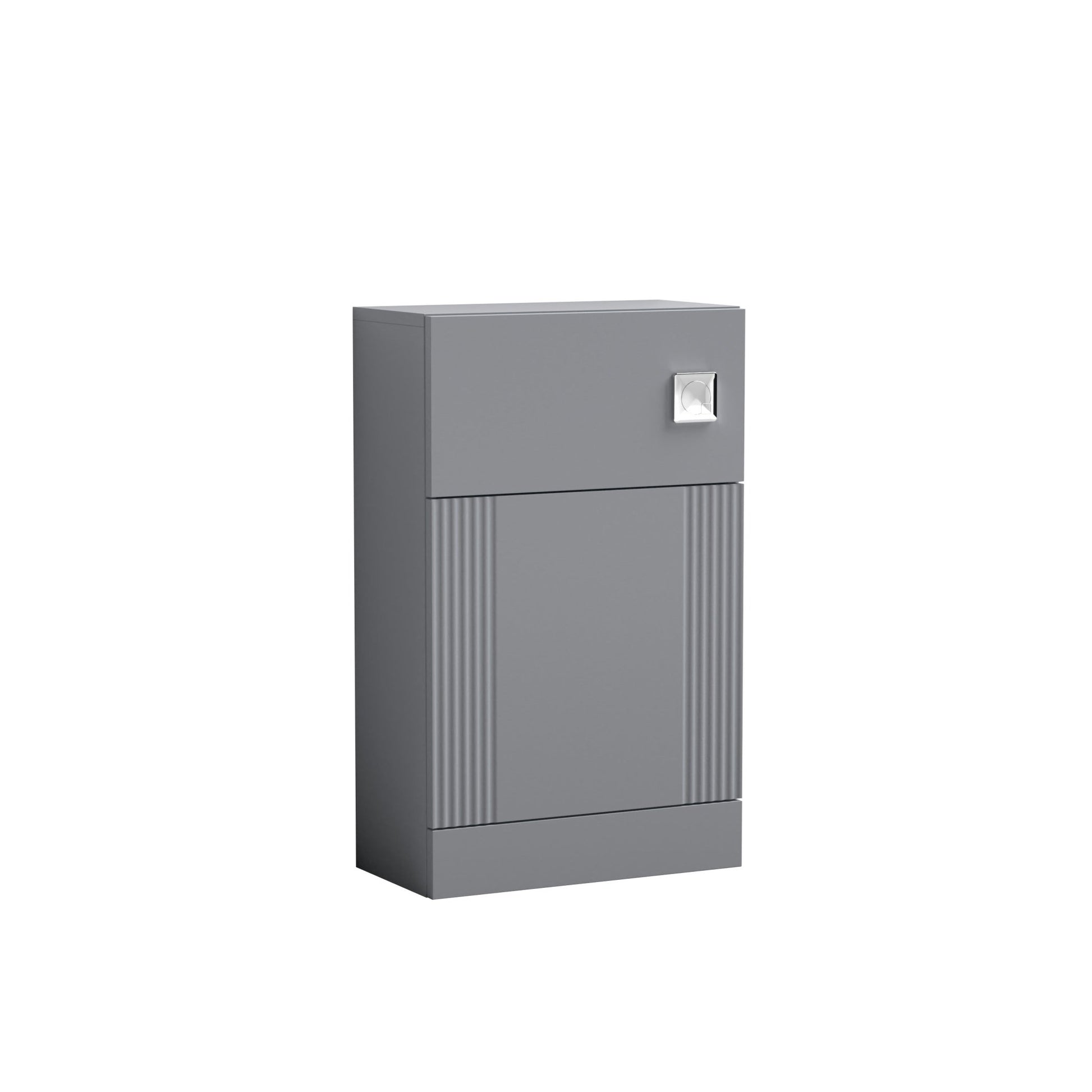 Nui Deco 500mm Wc Unit Contemporary Satin Grey MFC Painted Gloss 810x500x253mm - JJ Building Materials