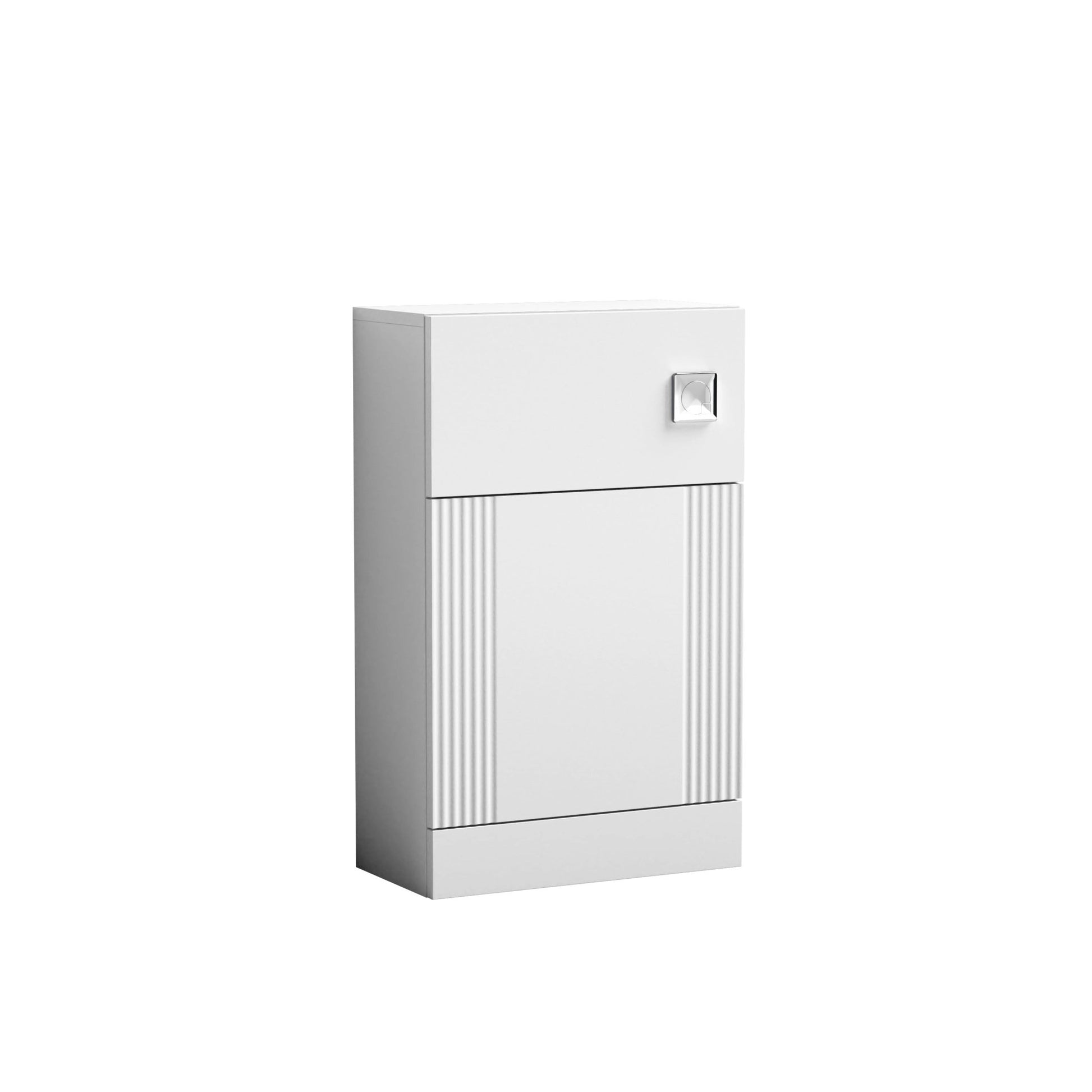 Nui Deco 500mm Wc Unit Contemporary Satin White MFC Painted Gloss 810x500x253mm - JJ Building Materials