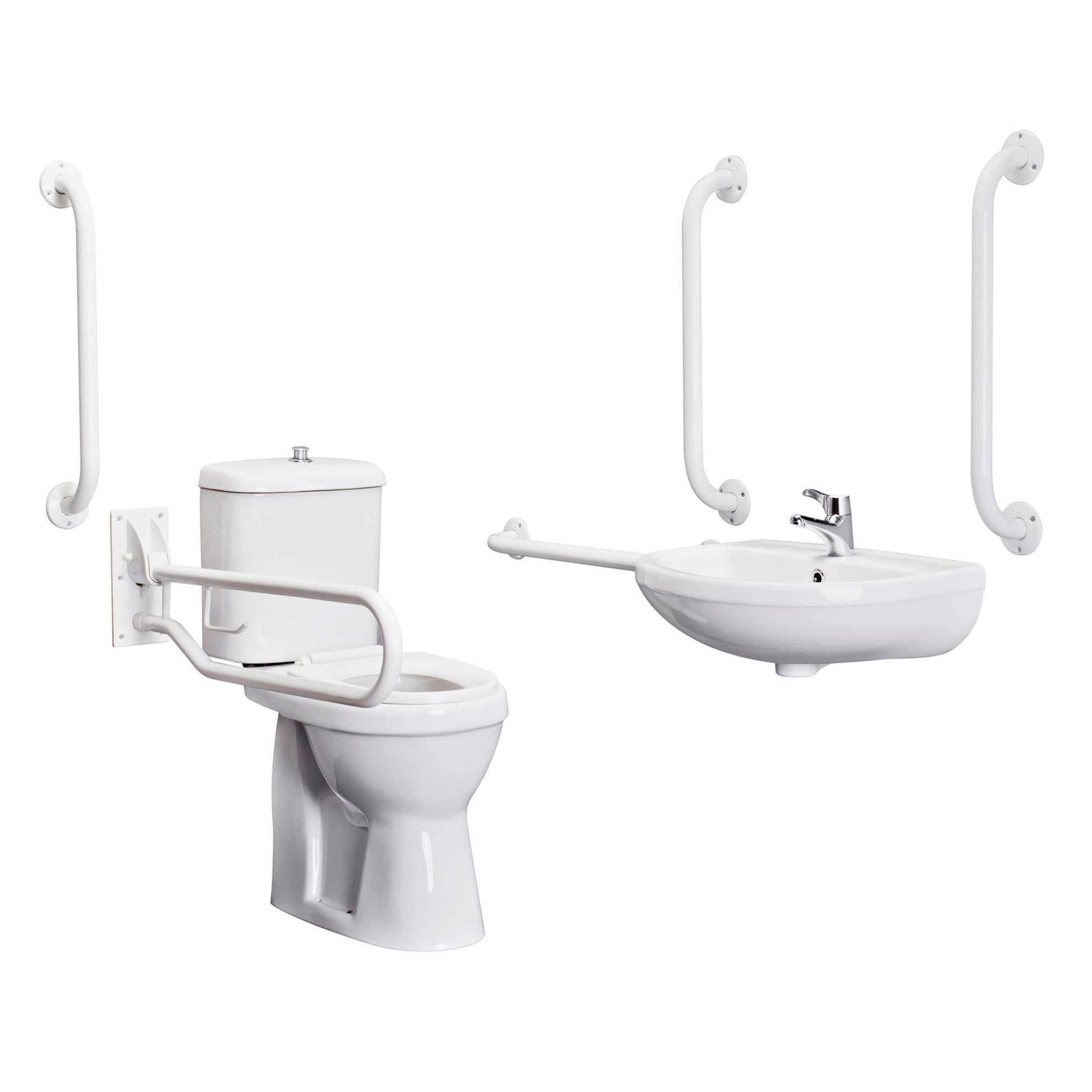 Nui Doc M Pack White Contemporary Vitreous China - JJ Building Materials