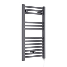 Nui Electric Towel Rail Contemporary Anthracite Steel 720x400x30mm - JJ Building Materials