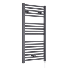 Nui Electric Towel Rail Contemporary Anthracite Steel 920x480x30mm - JJ Building Materials