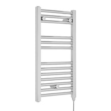 Nui Electric Towel Rail Contemporary Chrome Steel 720x400x30mm - JJ Building Materials