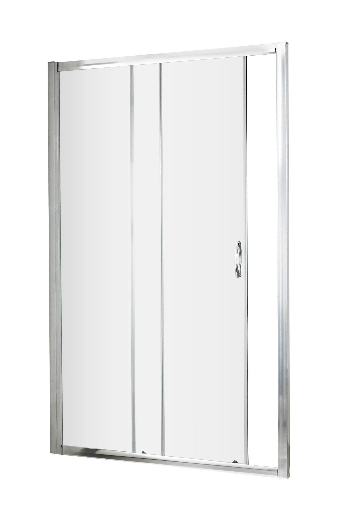 Nui Ella 1850 X 1000mm Sliding Shower Door Contemporary Chrome Aluminium 1850x990x44mm - JJ Building Materials