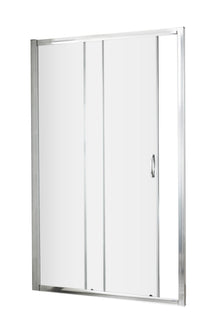 Nui Ella 1850 X 1000mm Sliding Shower Door Contemporary Chrome Aluminium 1850x990x44mm - JJ Building Materials