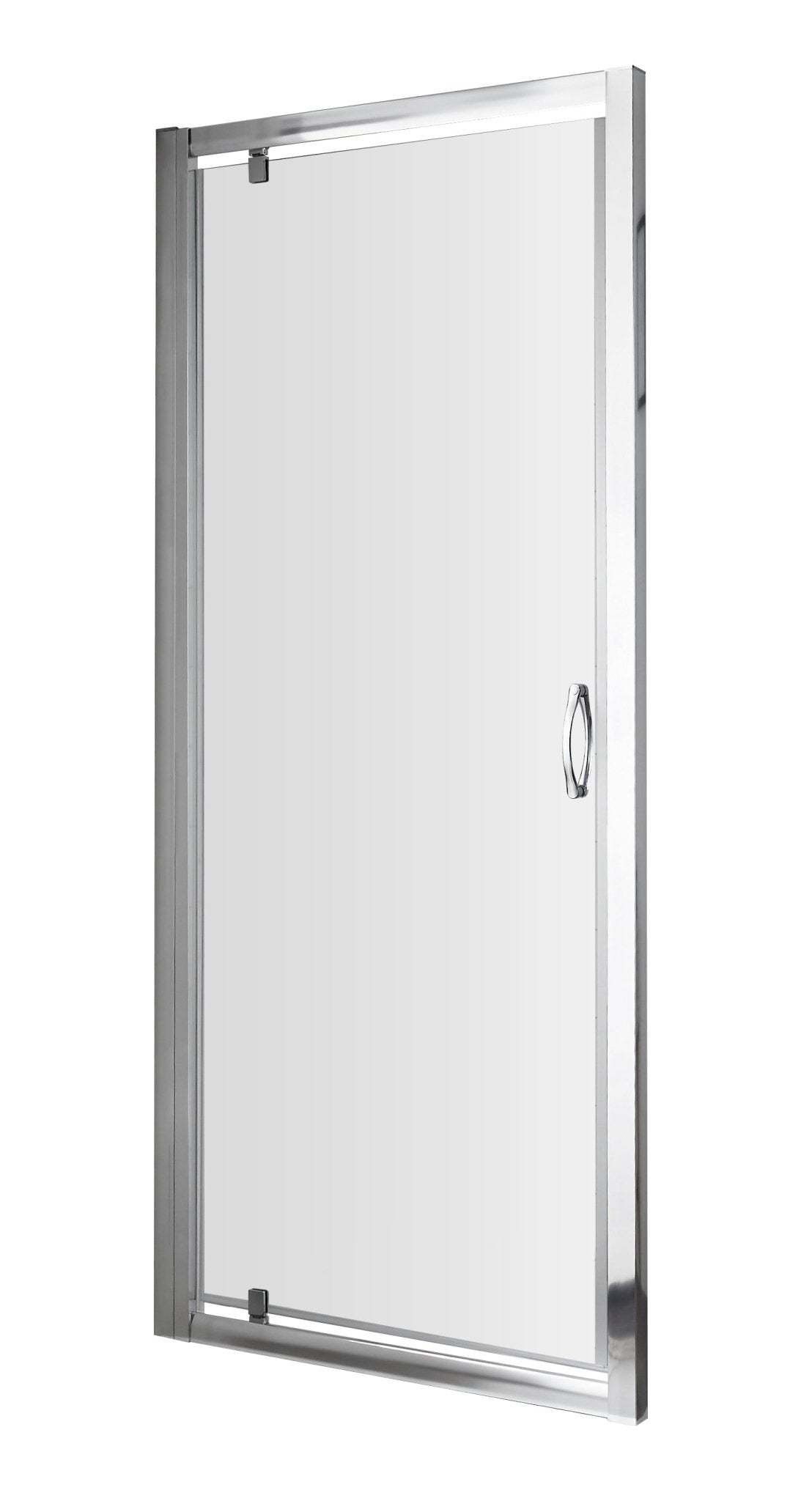 Nui Ella 1850 X 900mm Pivot Shower Door Contemporary Chrome Aluminium 1850x990x44mm - JJ Building Materials