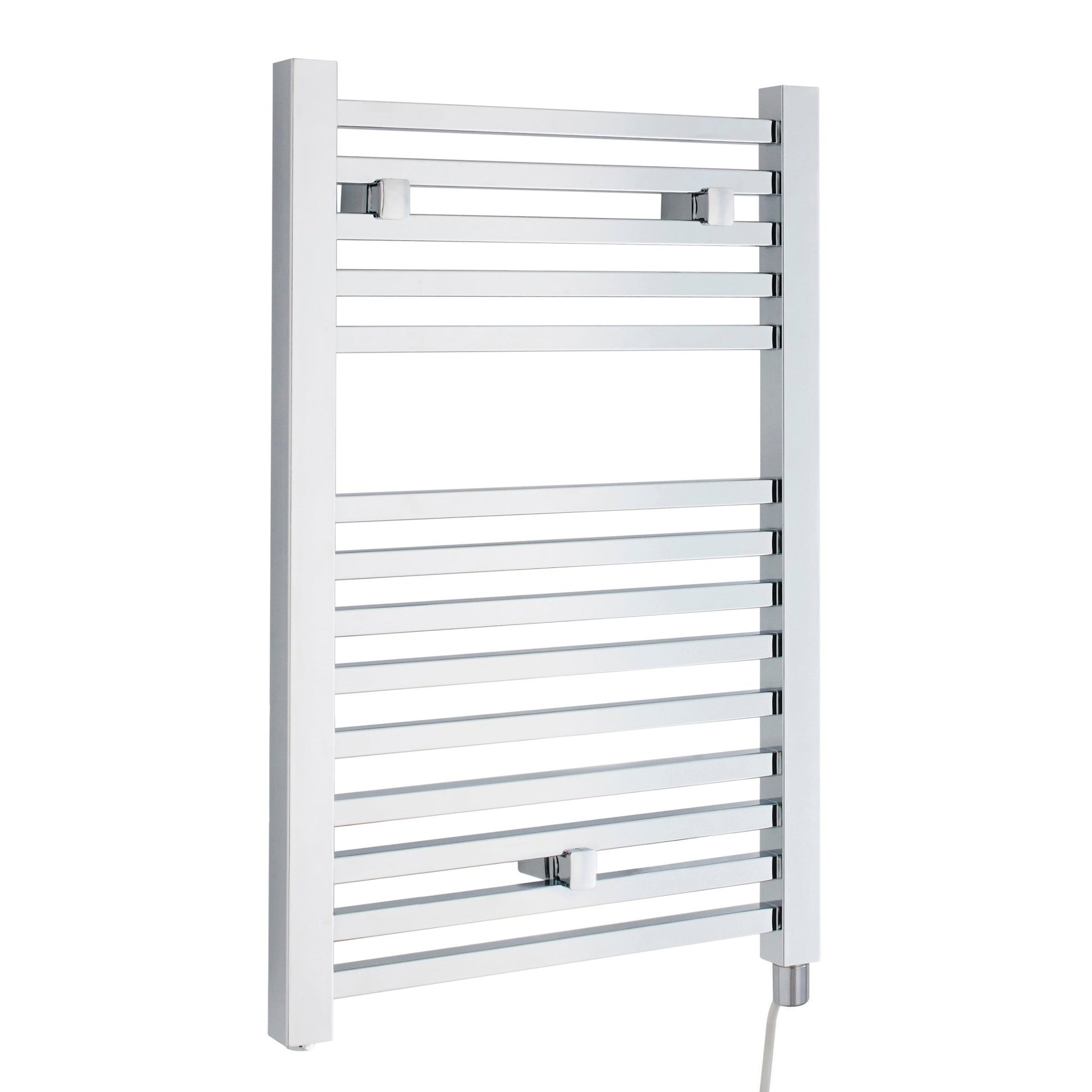 Nui Eton Electric Radiator Contemporary Chrome Steel 690x500x30mm - JJ Building Materials