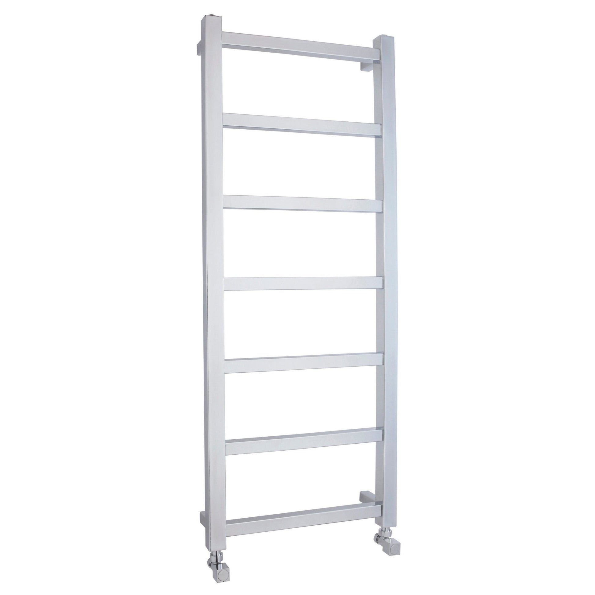 Nui Eton Heated Towel Rail Contemporary Chrome Steel 1200x450x40mm - JJ Building Materials