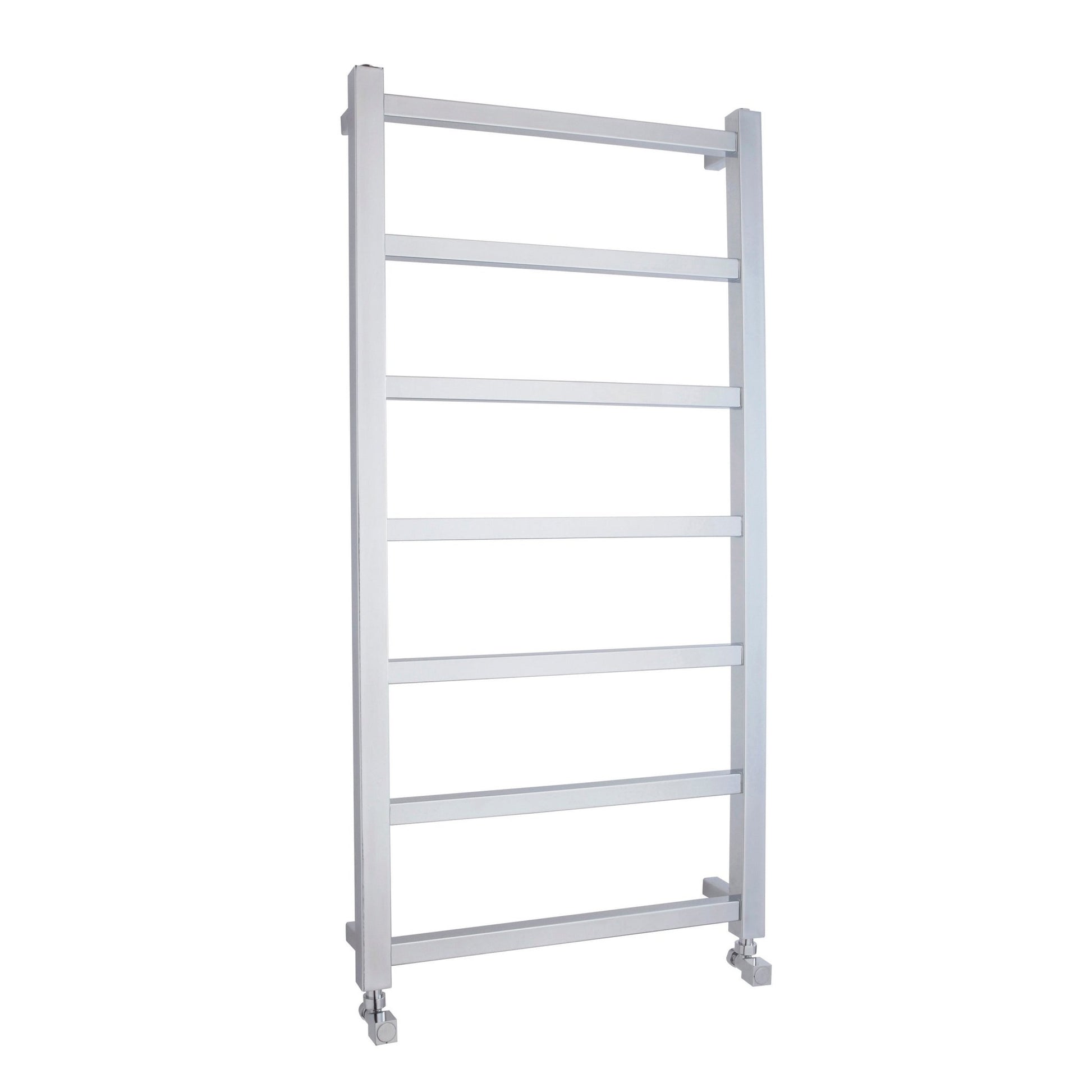 Nui Eton Heated Towel Rail Contemporary Chrome Steel 1200x600x40mm - JJ Building Materials