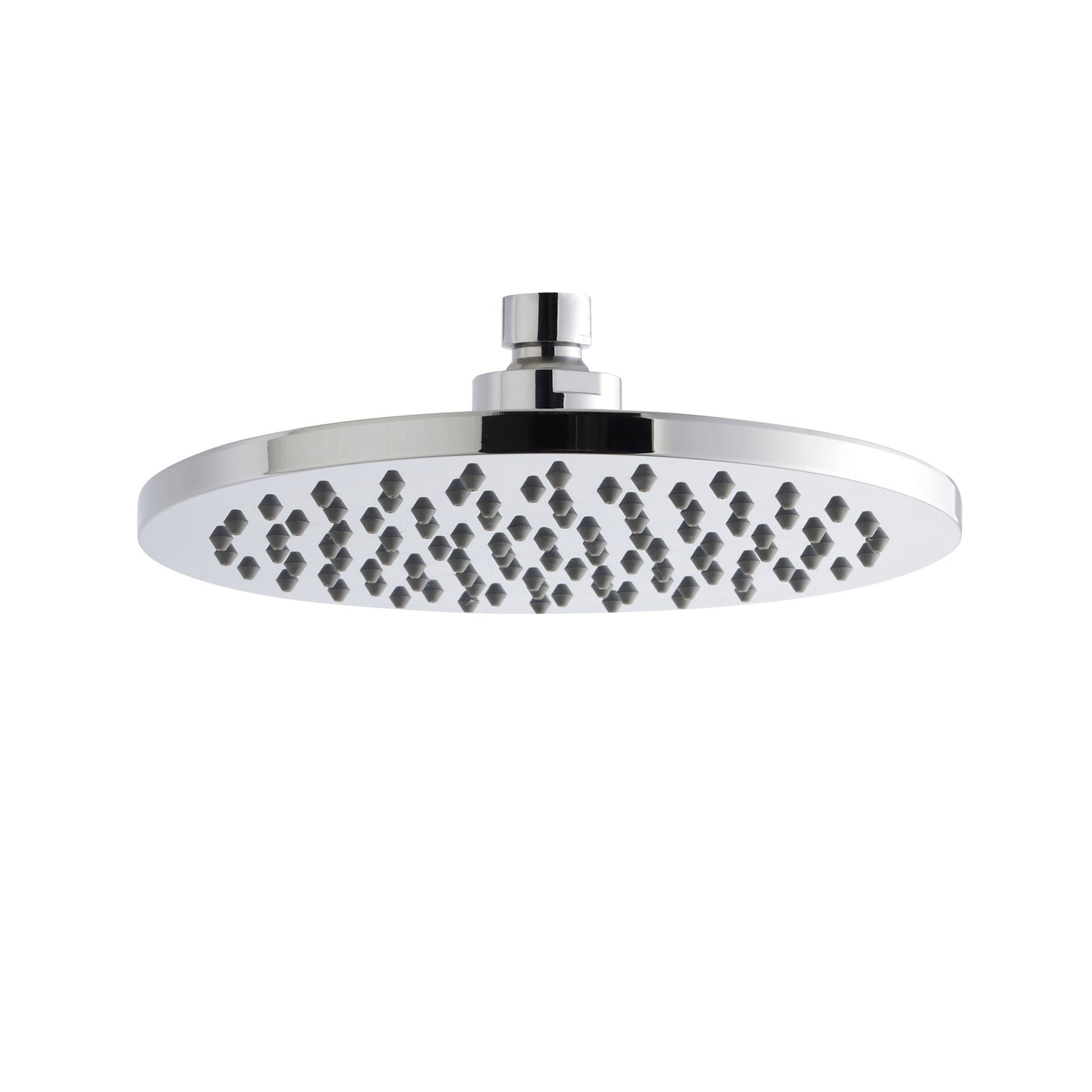 Nui Fixed Head Contemporary Chrome Brass ABS 50x200x200mm - JJ Building Materials