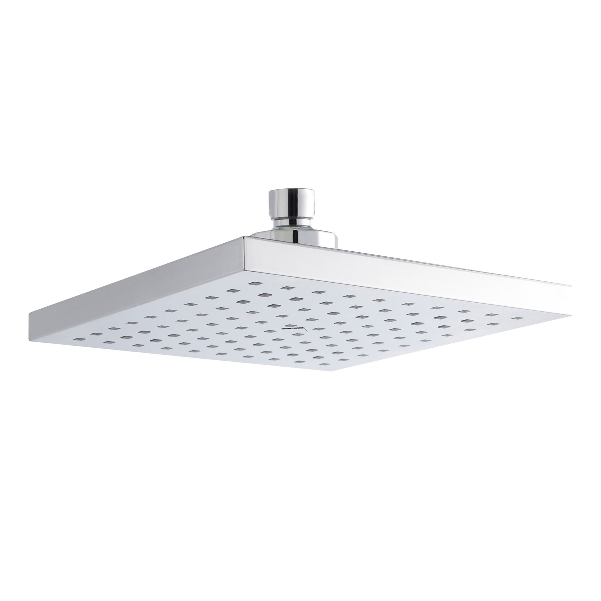 Nui Fixed Head Contemporary Chrome Brass ABS 60x200x200mm - JJ Building Materials