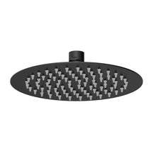 Nui Fixed Heads Fixed Head Contemporary Matt Black Stainless Steel 56x200x200mm - JJ Building Materials