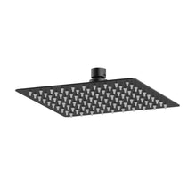 Nui Fixed Heads Fixed Head Contemporary Matt Black Stainless Steel 60x200x200mm - JJ Building Materials