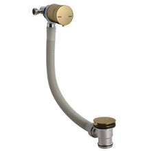 Nui Freeflow Bath Filler Contemporary Brushed Brass Brass 550x68x74mm - JJ Building Materials