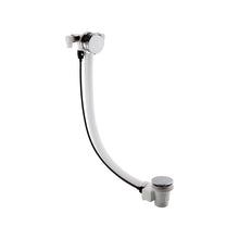 Nui Freeflow Bath Filler Contemporary Chrome Brass 115x70x70mm - JJ Building Materials