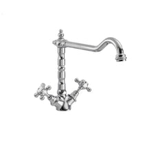 Nui French Classic Mono Sink Mixer Traditional Chrome Brass 240x190x230mm - JJ Building Materials