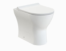 Nui Freya Back To Wall Pan & Soft Close Seat Contemporary White Vitreous China 417x365x500mm - JJ Building Materials